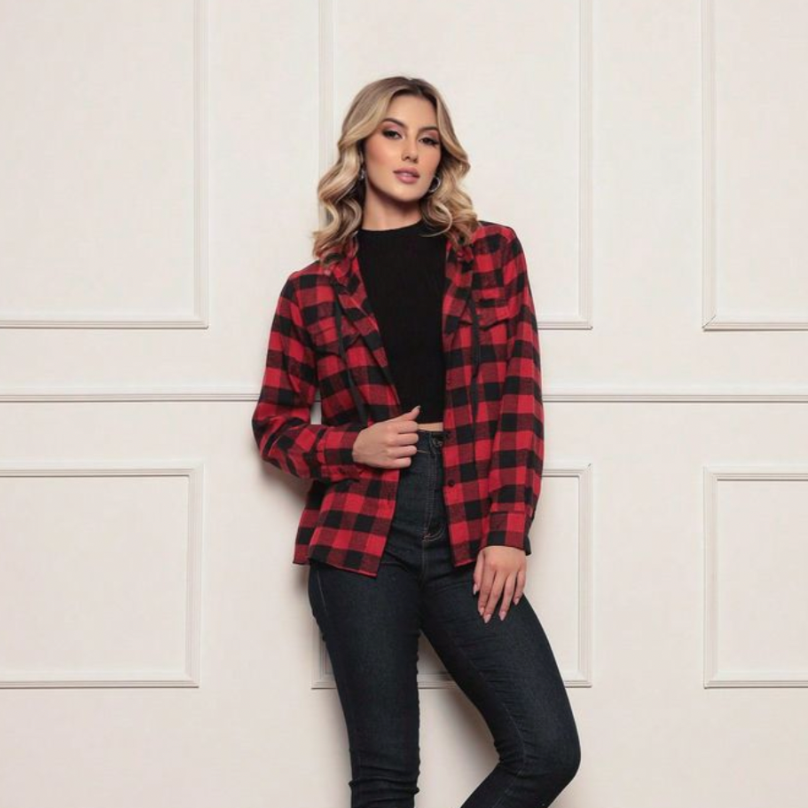 Camisa Xadrez Vermelha