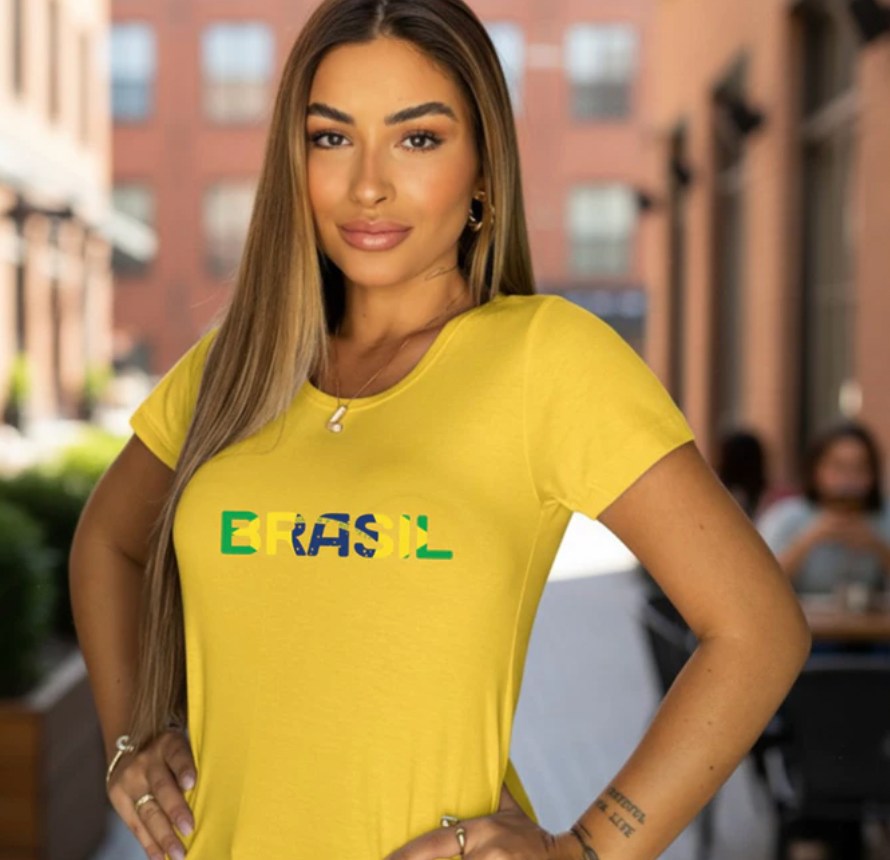Camiseta Brasil Amarela