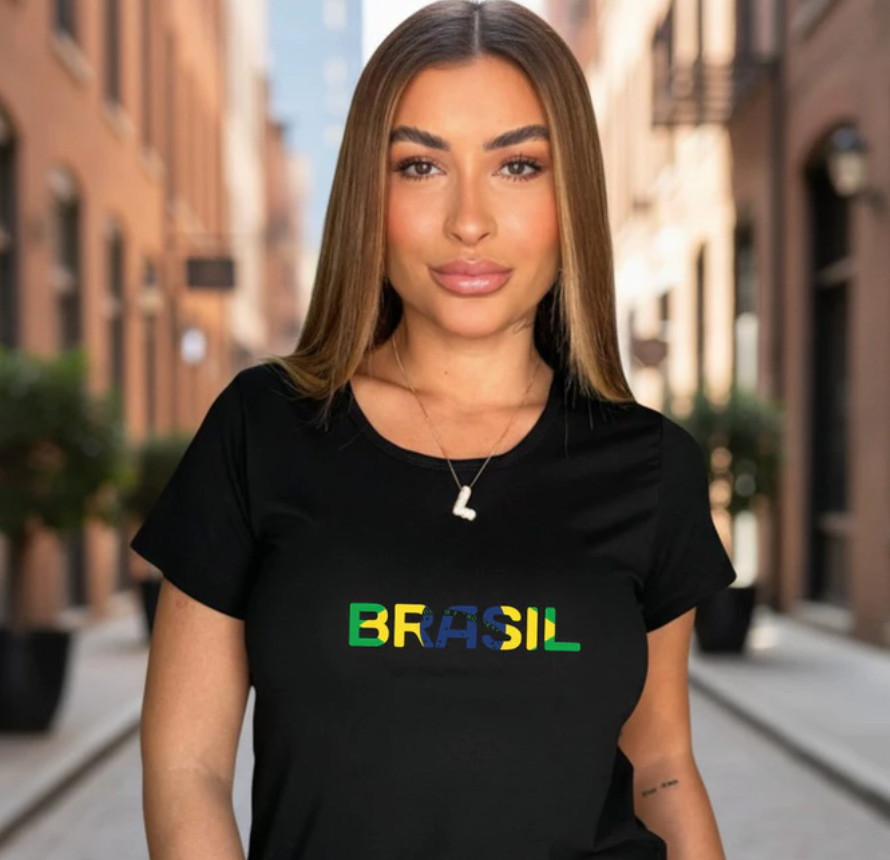 Camiseta Brasil Preta