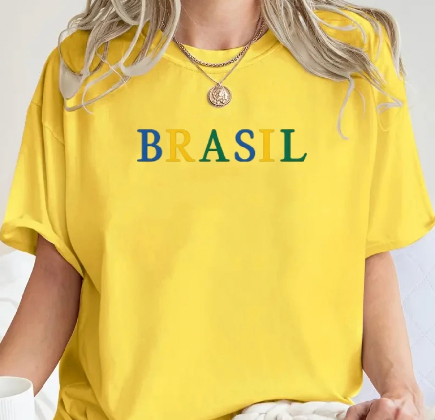 Camiseta Brasil Amarela