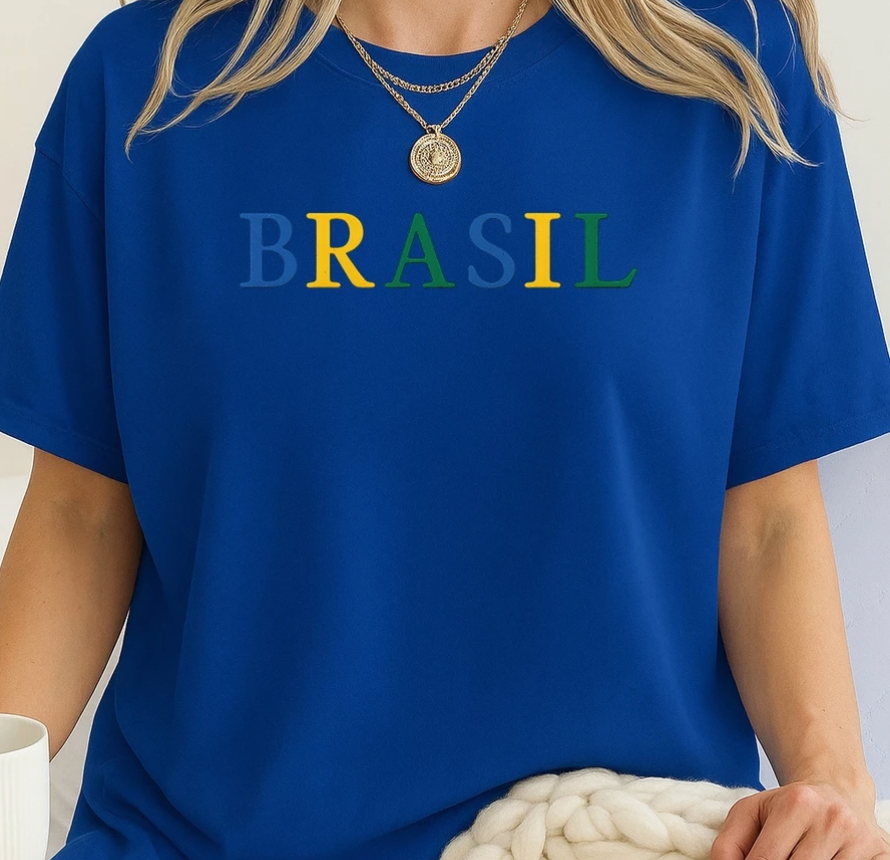 Camiseta Brasil Azul