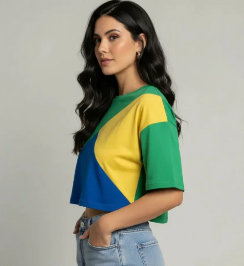 Camiseta Cropped 3 Cores