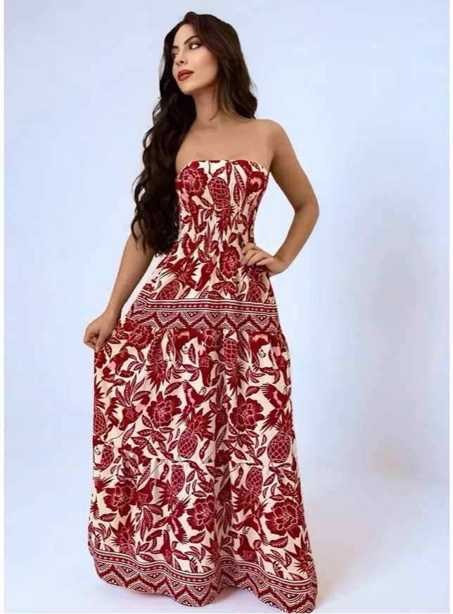Vestido Feminino Longo Florido