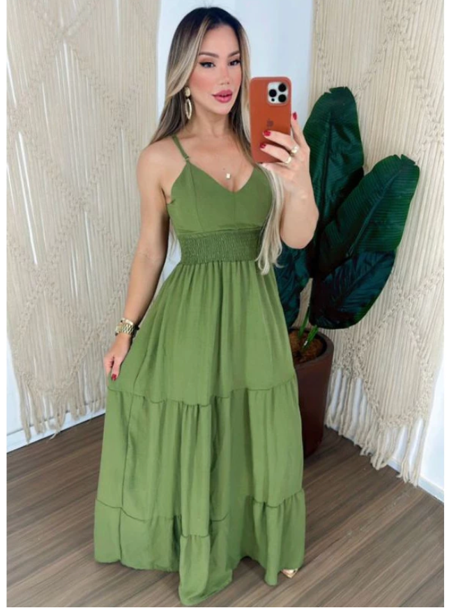 Vestido Feminino Longo Verde