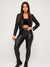 Calça legging courino térmica peluciada