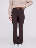 Calça Legging Flare Feminina Térmica Peluciada Cintura Alta